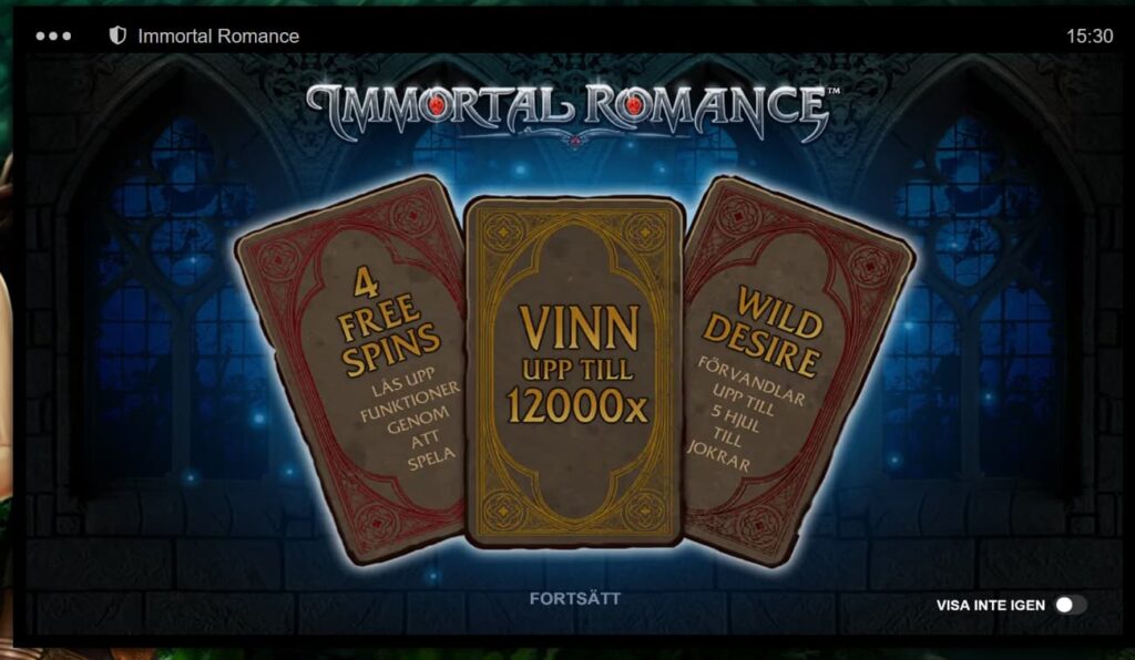 Så spelar du Immortal Romance