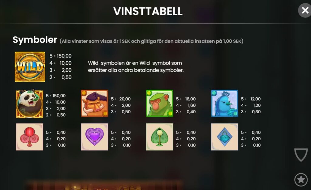 Symboler i Big Bamboo