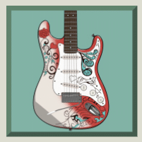 Jimi Hendrix slot - red guitar respin
