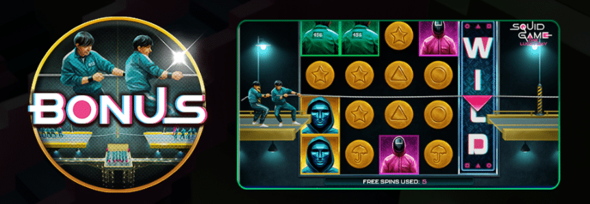 Squid game slot - Tug of War Bonus